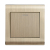 PDL8 champagne gold aluminium wire drawing on dual-control switch