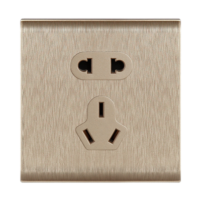 PDB3 champagne plastic drawing five-hole switch socket