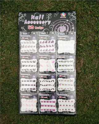 Factory Outlet 12 Flip 3D nail stickers