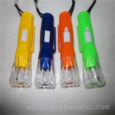 Small flashlight linked to transparent head flashlight torch new flashlight manufacturers selling 728