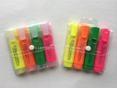 4pcs pvc bag highlighter pen TL-4S