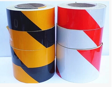 The traffic black reflective material, reflective warning reflective stickers reflective film red alert zone