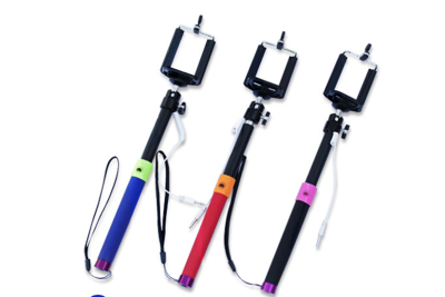 Selfie stick for new mobile phone self-timer portable with clip and wire bluetooth for Selfie stick without charge