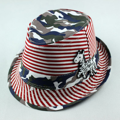 2015 spring-children cartoon pony Hat Sir canvas Camo Hat