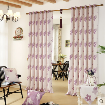 Korean-style linen jacquard custom curtain finished shade cloth cotton and linen curtain cloth