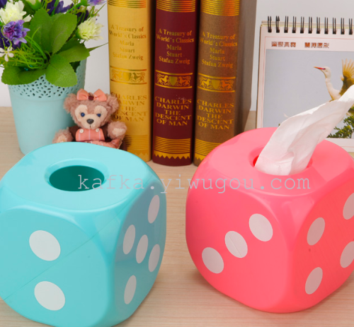 Dice Tissue Pumping Creative Car Tissue Box New Exotic Paper Extraction Box