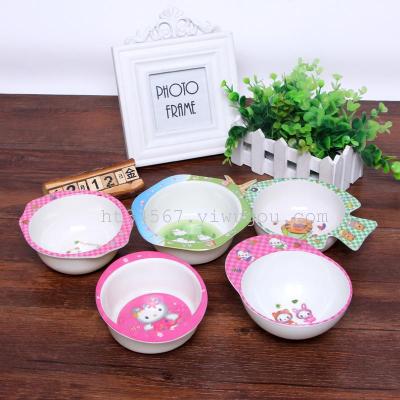 Melamine melamine children's cartoon bowls imitation porcelain bowl daily delivery