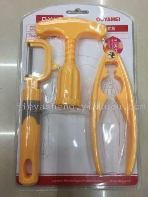 3PC set peeler wine Nutcracker