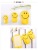 Three sets of smiling face towel hook small goods source sticky wall hook strong adhesive hook