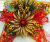 2015 Christmas Hanging Decoration Gold XINGX Red Bow Five-Pointed Star
