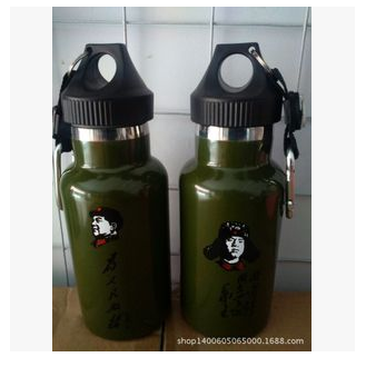 350ml big mouth double stainless steel hot water bottle sport bottle outdoor vacuum Kettle kettle