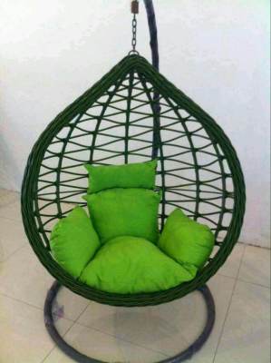 Rocking Chair Coarse Rattan Weave Bird's Nest Terrace Rocking Chair Combination Balcony Living Room Nacelle Chair Set