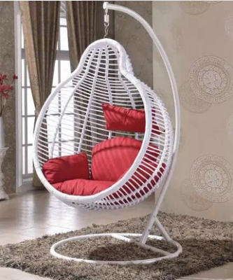 Outdoor Furniture Outdoor Swing Glider Indoor Balcony Immitation Ratten Plaited Hanging Basket Swing Rattan Chair 