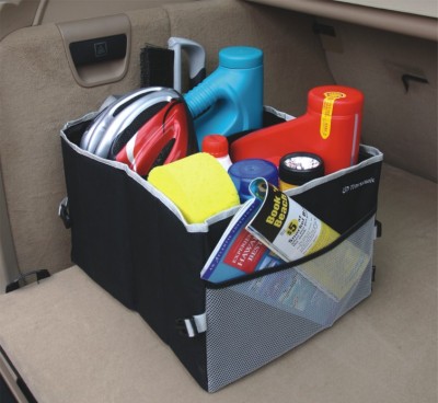 Reinforced Oxford Cloth Storage Box Small Two-Section Car Tail Bag Rear Trunk Tool Bag