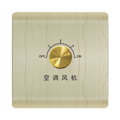 Air conditioning fan switch PDL3 wood grain color