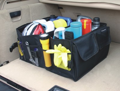 Reinforced Oxford Cloth Storage Box Large Two-Section Car Tail Bag Rear Trunk Tool Bag