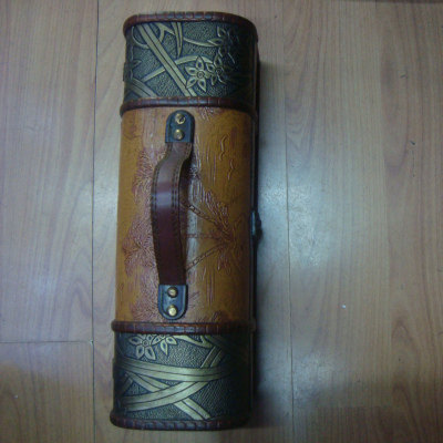 Antique wooden wine box craft ornaments