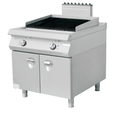 Electric lava rock Grill with Cabinet