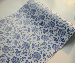 Millions of hot self adhesive wall stickers blue-and-white porcelain is served off the elegance of