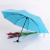 3 folding candy color pongee sun protection umbrella wholesale