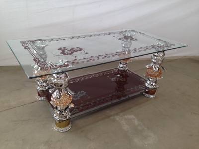 Glass coffee table