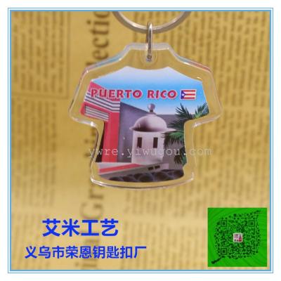 Acrylic key ring Keychain Puerto Rico series