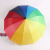 12 Bone Gradient Rainbow Umbrella Creative Boutique Straight Handle Straight Umbrella Foreign Trade Umbrella Advertising Umbrella