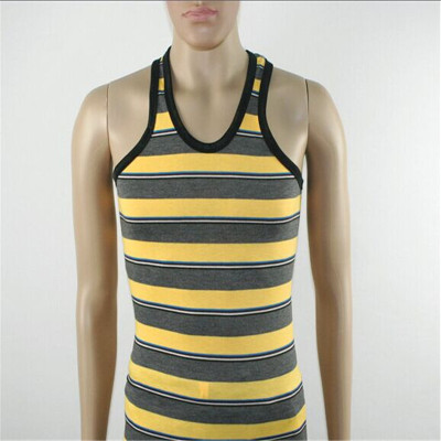 Foreign trade stripe striped vest vest refreshing Korean Joker t thread elastic vest vest