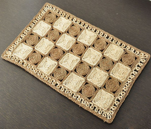 foreign trade original order handmade straw woven door mat creative environmental protection non-slip floor mat tatami mat