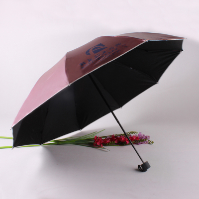 Sunshade color adhesive tape advertising umbrella quality spring and summer gift umbrella printed text slogan