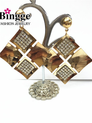 Metal earrings with diamond star earrings African best selling Accessories