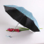 korean circle 3 folding black coating women's uv care sun protection umbrella 