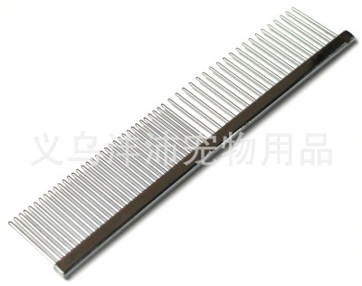 Pet dog pet comb comb comb row VIP beauty comb comb in stainless steel 16*3CM