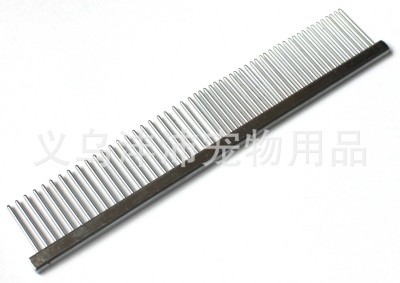 Pet exclusive VIP beauty comb comb comb dog stainless steel comb 16.2*2.9CM
