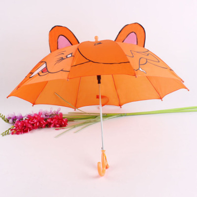 lovely elephant children's straight umbrella ear umbrella sun protection auto open 