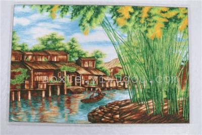 Water small embroidery home decor paintings