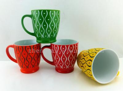 Glazed ceramic coffee mugs promotional advertising mug cups
