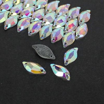 Crystal Beads  Beauty Fish Crystal AB Flatback DIY Beads For Garment Accessory Fashion Resin Sew On Crystal Beads