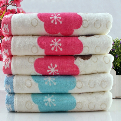 Velour printed towels cotton absorbent towels promotion gifts towel