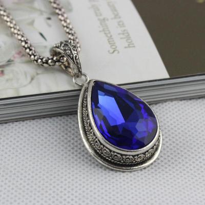 European and American fashion water drop necklace