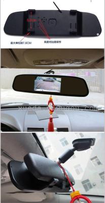 HD 4.3-inch LCD car rearview mirror car monitor Super low price