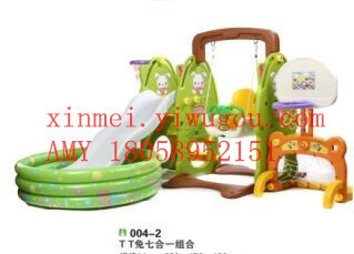 New children's toy slide swing basketball combo indoor amusement plastic nontoxic