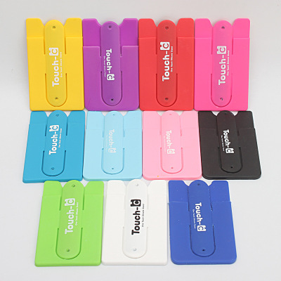 Customized mobile multifunctional card 3M adhesive bracket affixed silk screen printing LOGO color can be customized