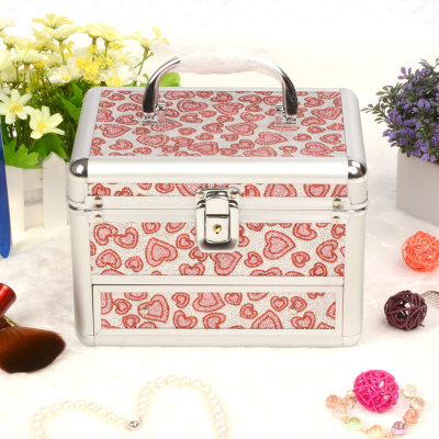 Guan Yu promotional best selling cosmetic storage box handbag special convenient for traveling cosmetic case