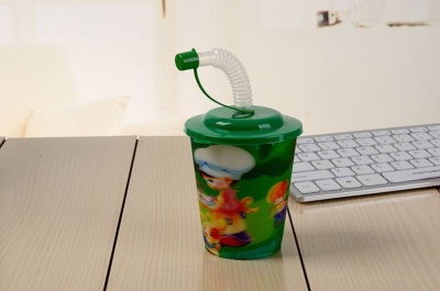 3D stereo cup, 3D straw, plastic cup, cup