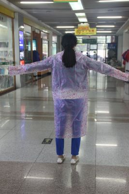Han fashion girl lovely raincoat