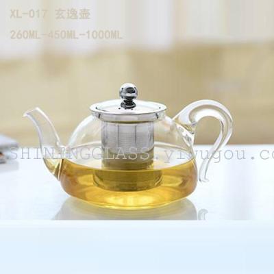 high temperature resistance flower tea pot borosilicate stainless steel pot