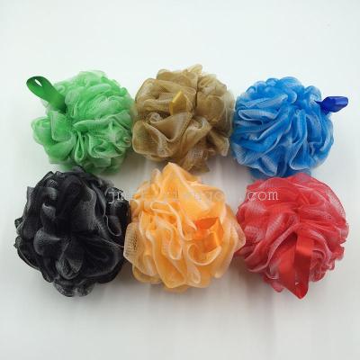 New bath PE mesh bath ball two color bath flower