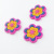 Small orchid accessories magnet mix of direct PVC soft cute cartoon refrigerator