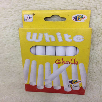 Children's toys education paintings 6 white colored chalk